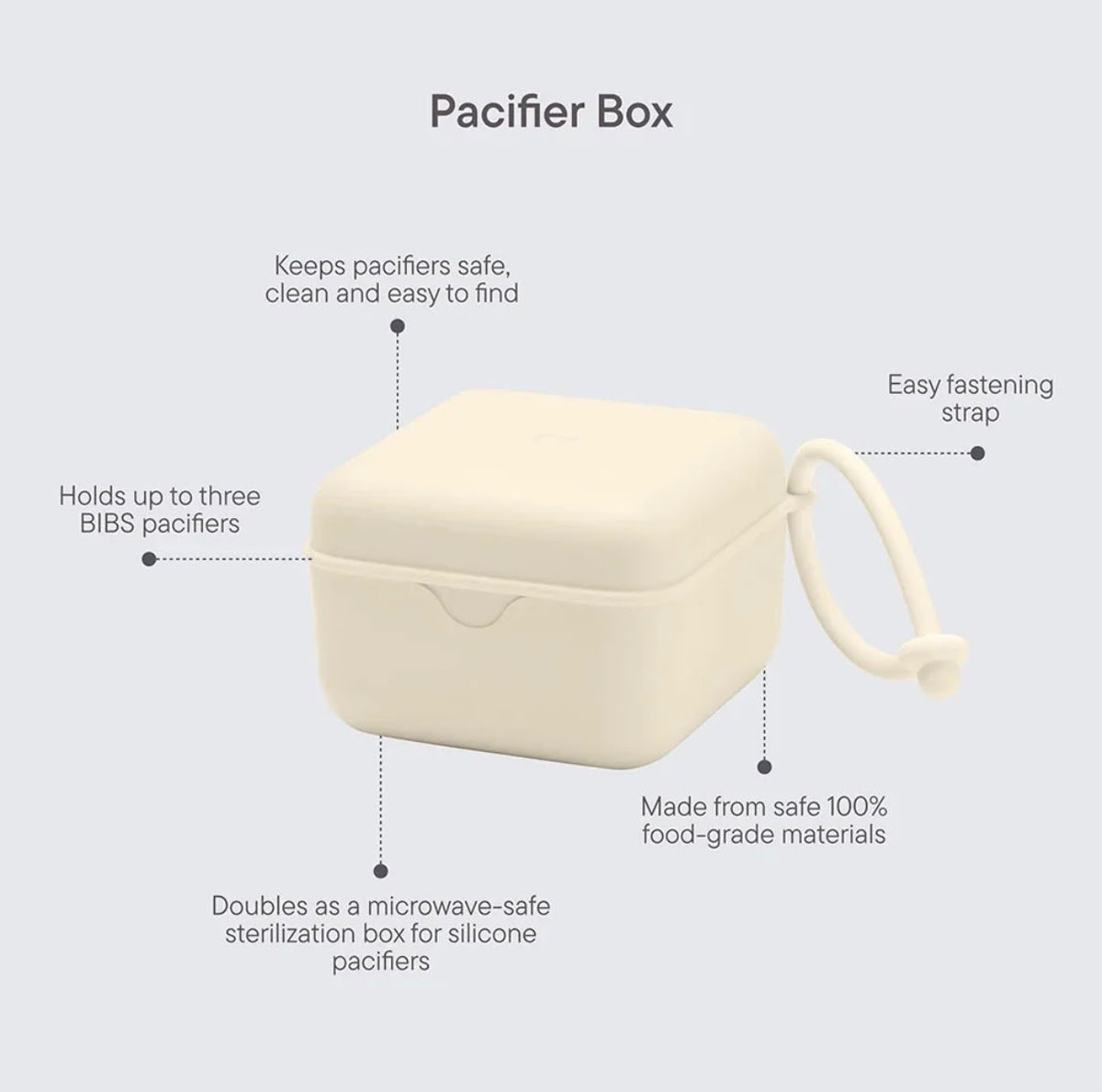 scatola portaciuccio silicone bibs