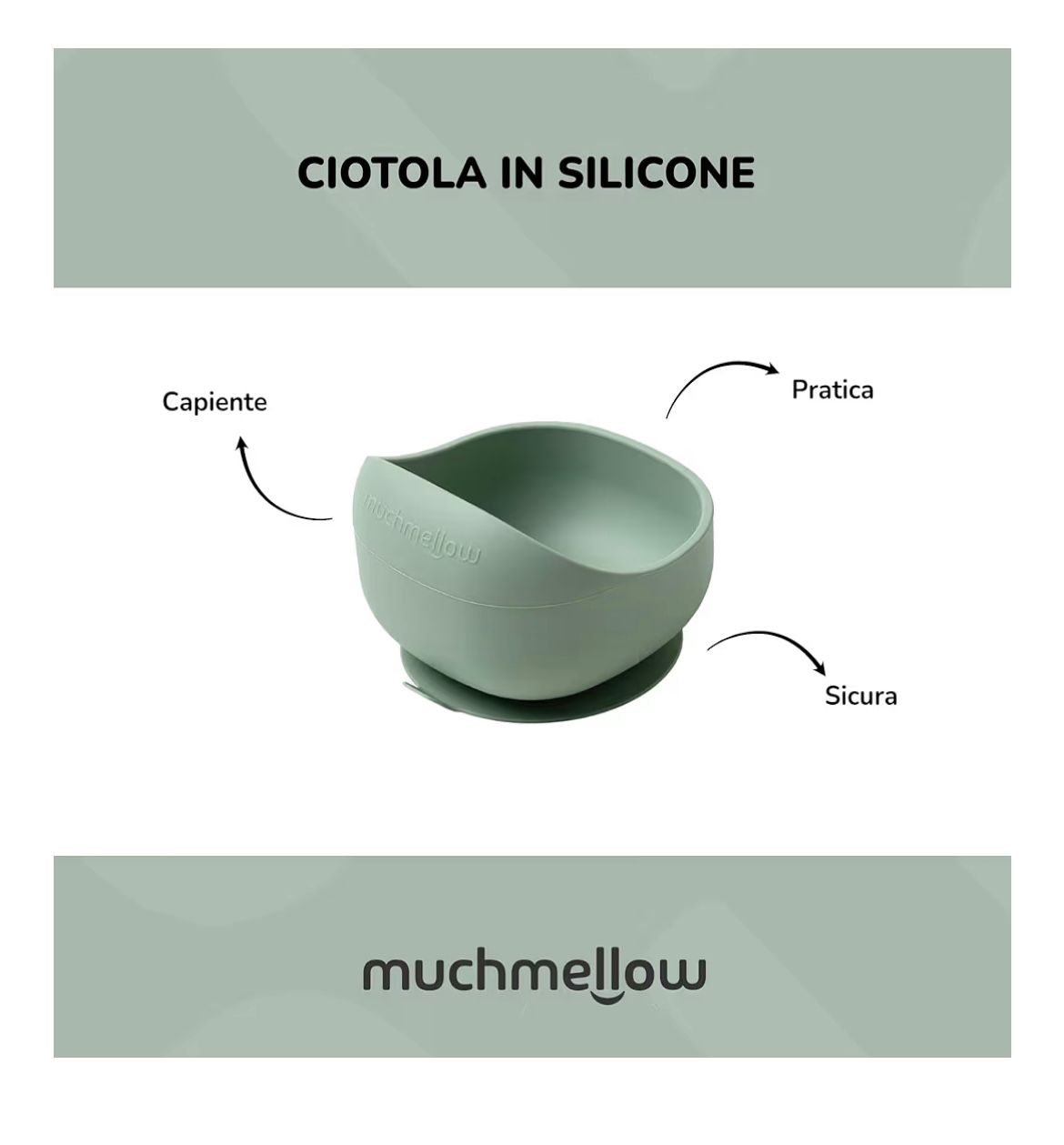 set pappa silicone alimentare con ventosa