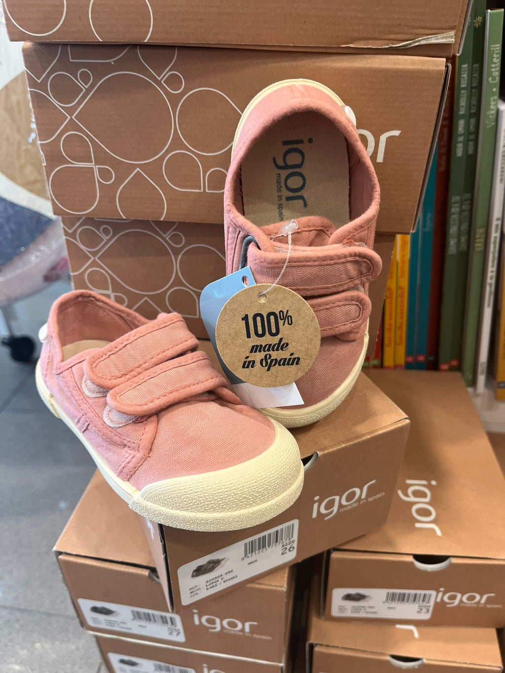 tennis in cotone igor shoes rosa