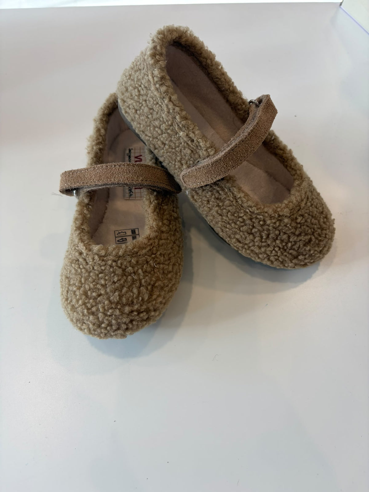 ballerina in teddy cammello con laccetto regolabile vulladi
