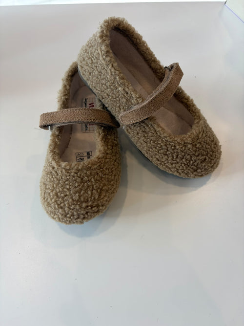 ballerina in teddy cammello con laccetto regolabile vulladi