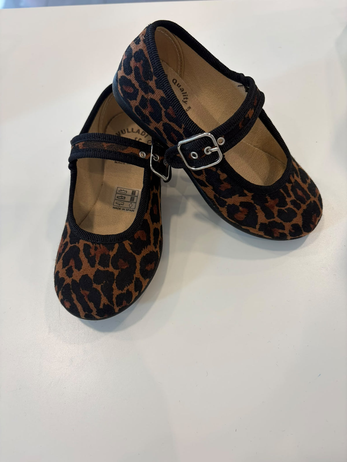 ballerina leopardata vulladi con laccetto regolabile